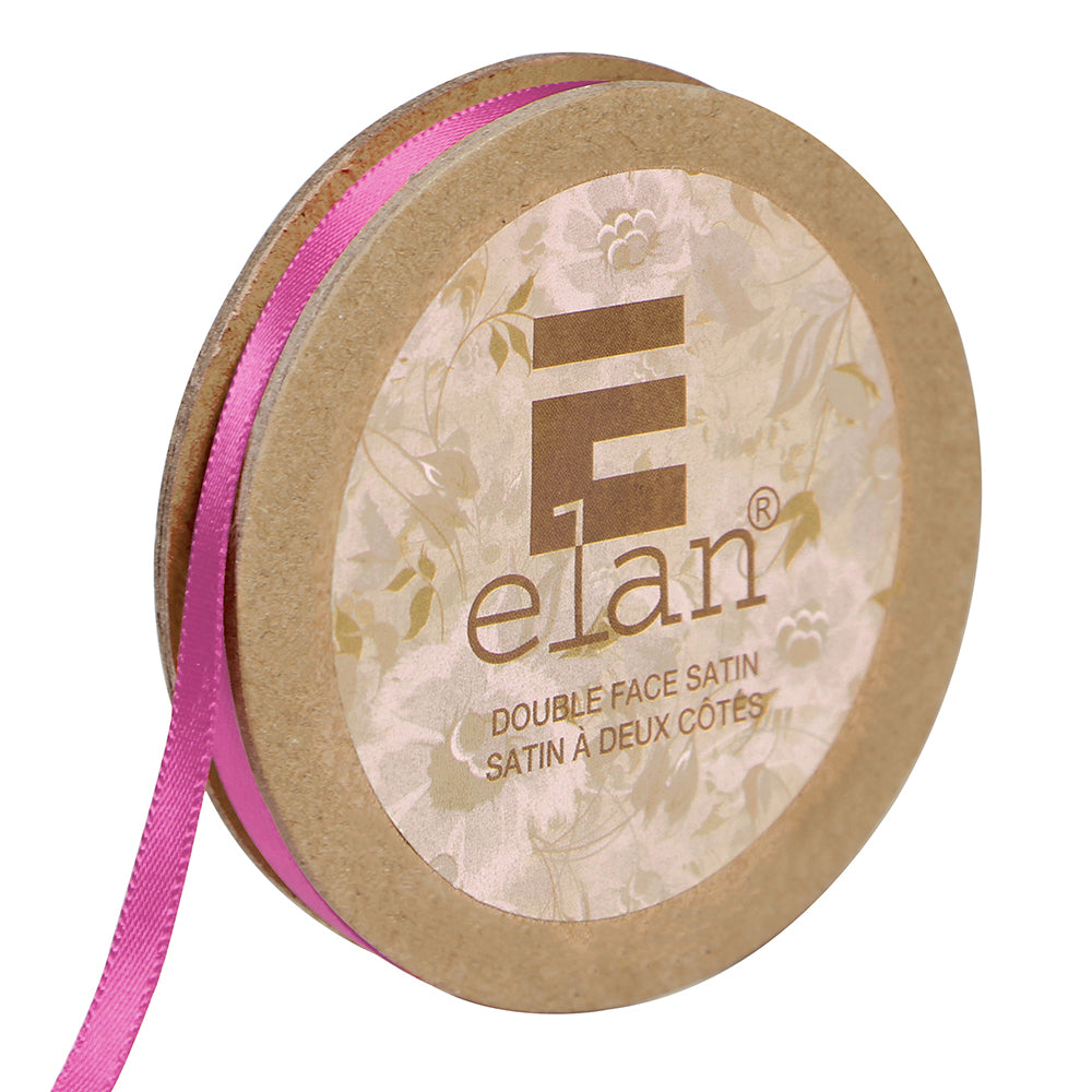 ELAN Double Face Satin Ribbon – 6 mm × 5 m – American Beauty
