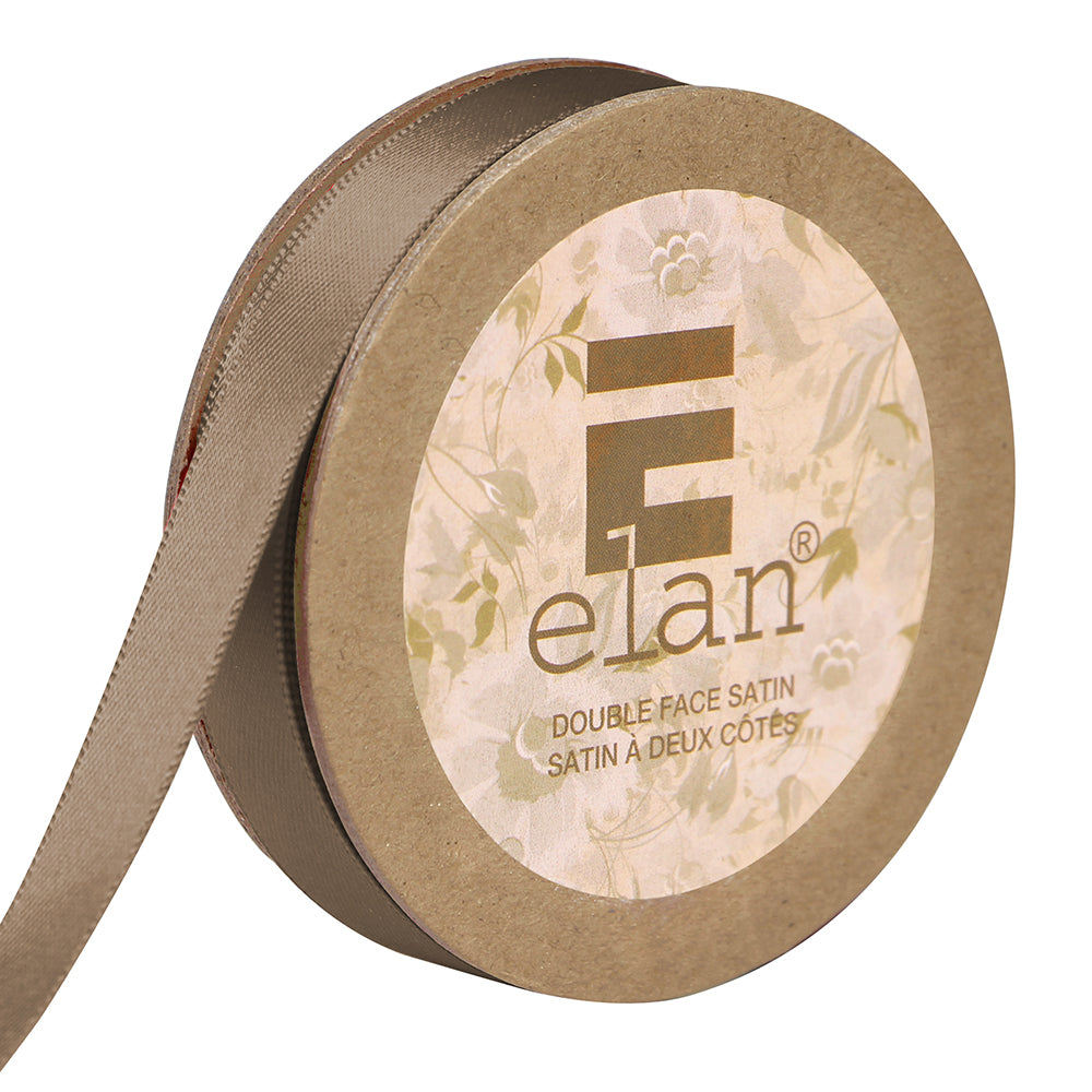 ELAN Double Face Satin Ribbon – 9 mm × 5 m – Beige
