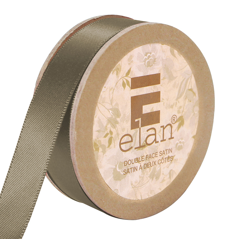ELAN Double Face Satin Ribbon – 12 mm × 5 m – Beige