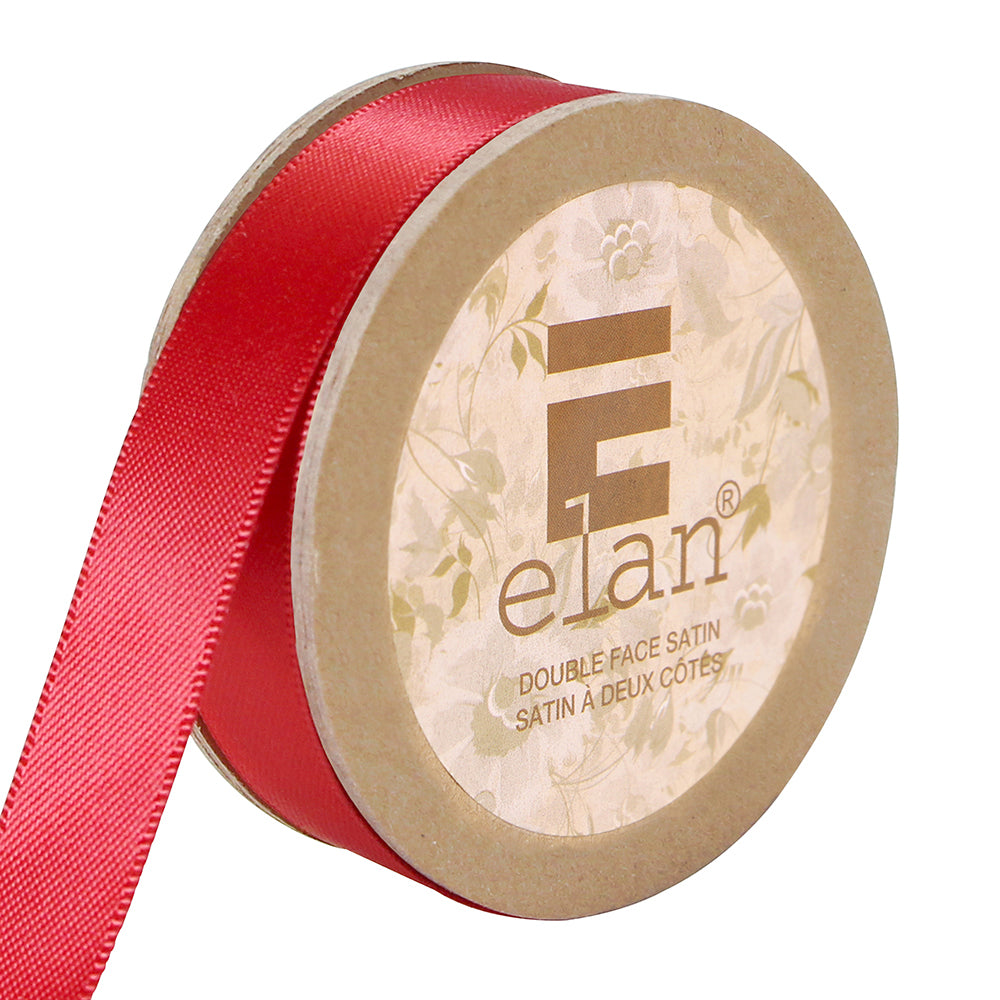 ELAN Double Face Satin Ribbon – 12 mm × 5 m – Red