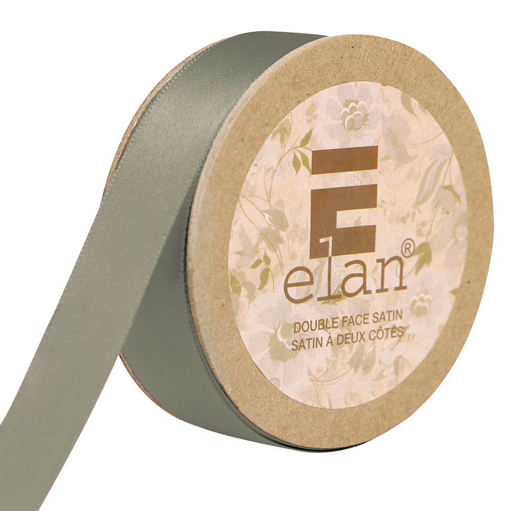 ELAN Double Face Satin Ribbon 18mm x 5m - Grey