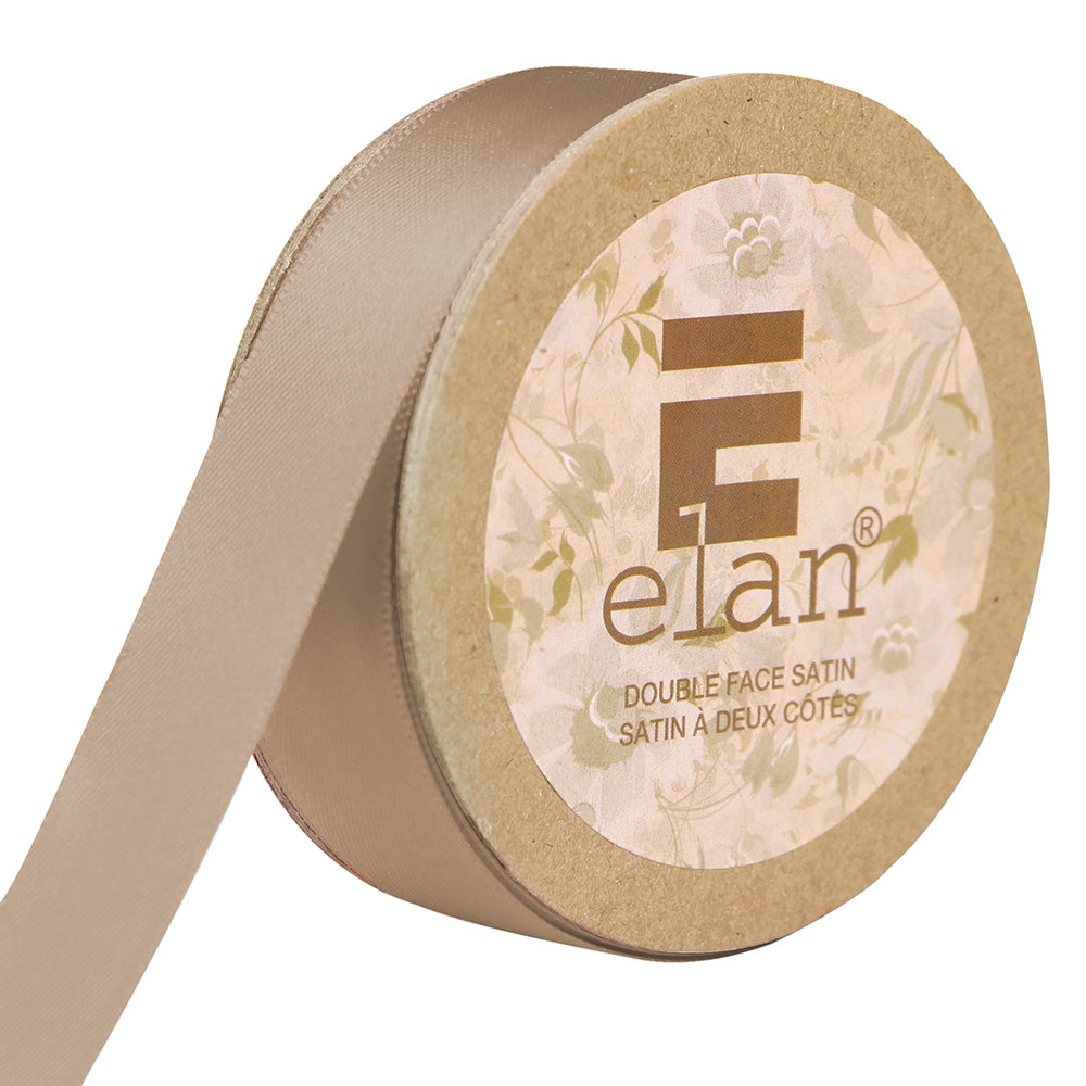 ELAN Double Face Satin Ribbon – 18 mm × 5 m – Beige