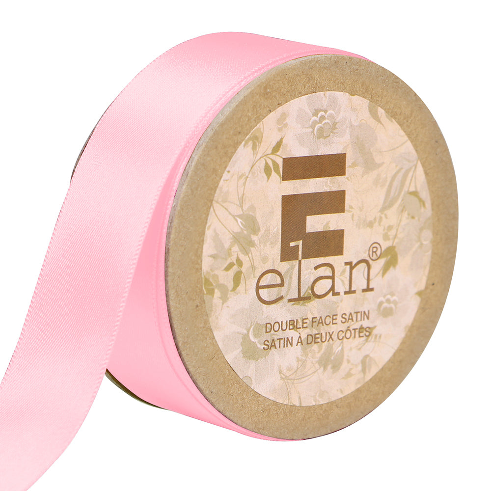 ELAN Double Face Satin Ribbon – 25 mm × 5 m – Baby Pink