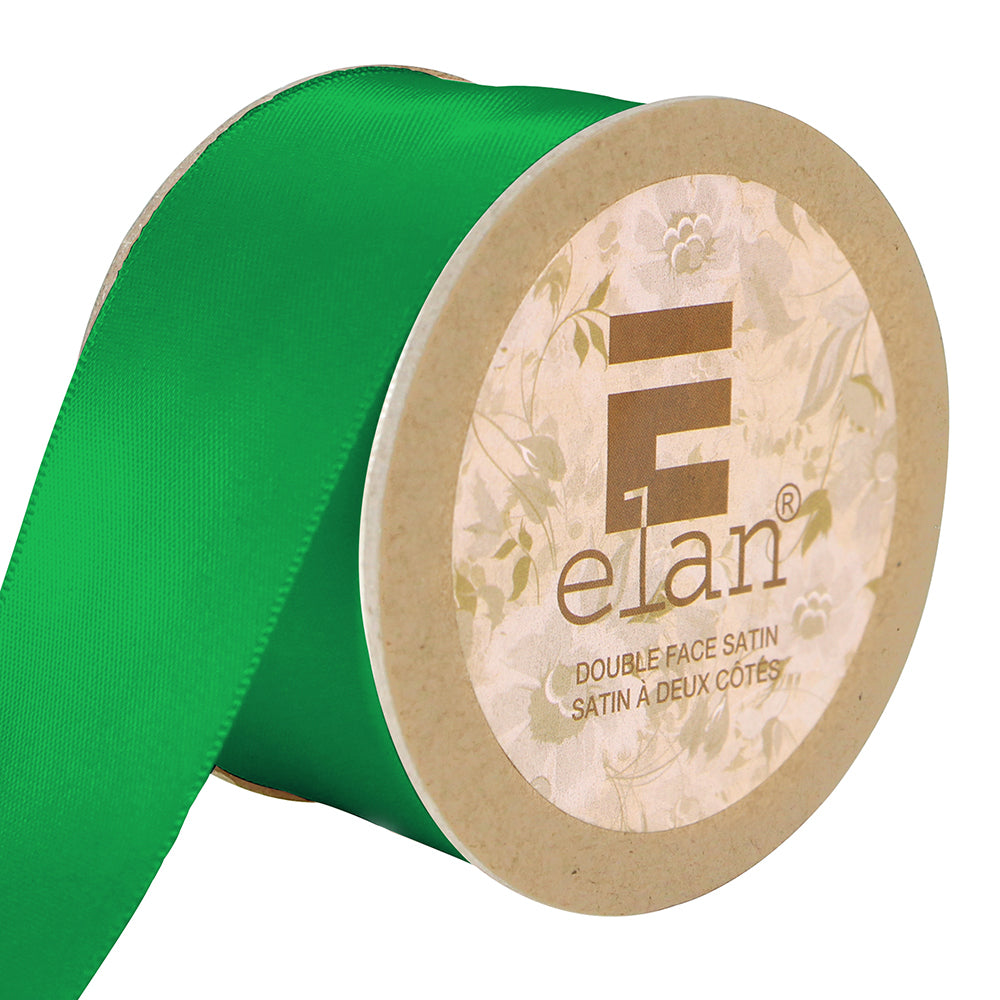 ELAN Double Face Satin Ribbon – 36 mm × 5 m – Emerald