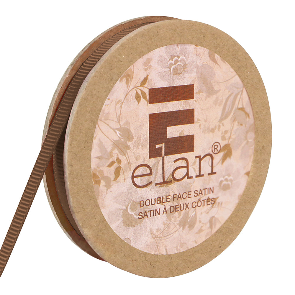 ELAN Grosgrain Ribbon – 6 mm × 5 m – Dark Brown
