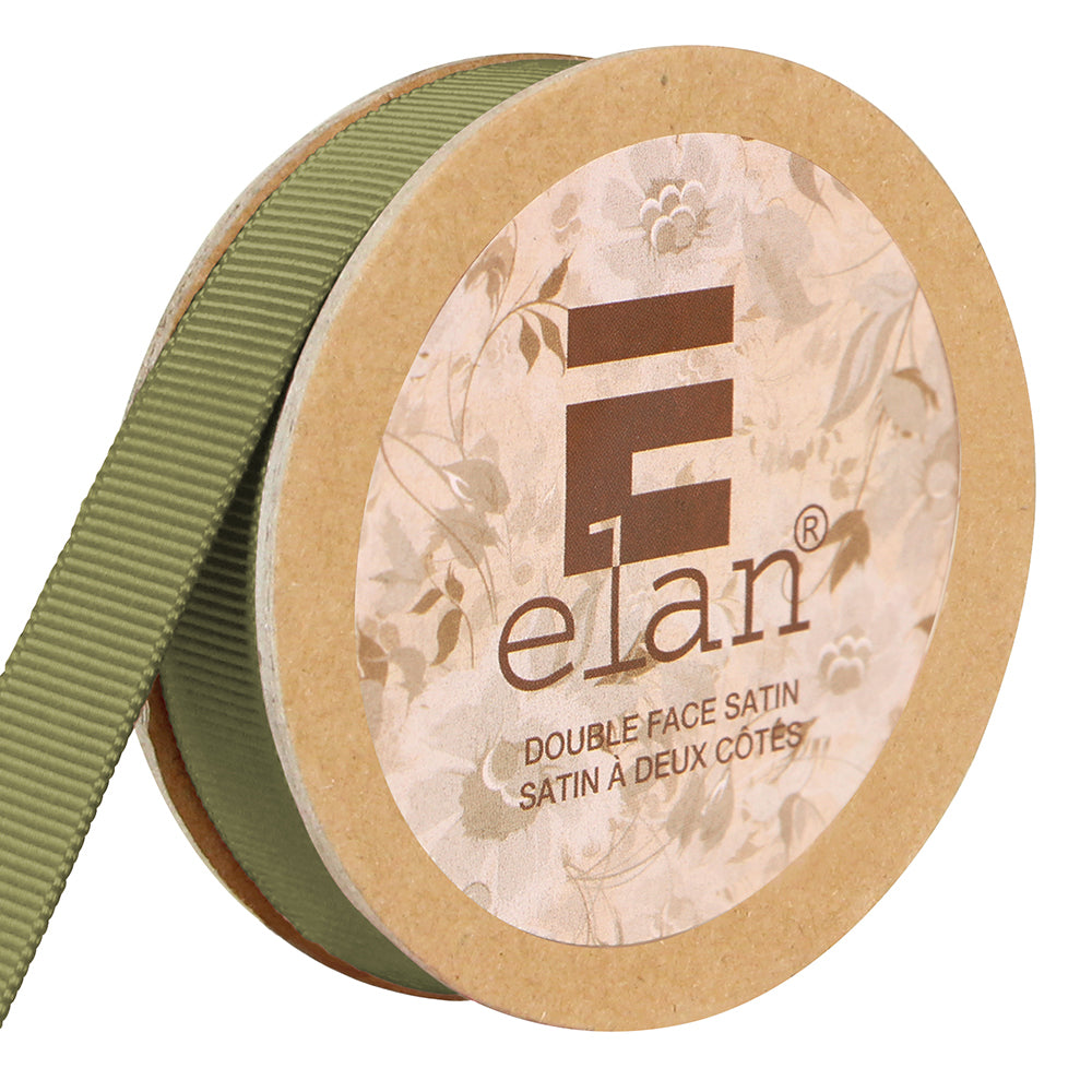 ELAN Grosgrain Ribbon – 12 mm × 5 m – Light Moss