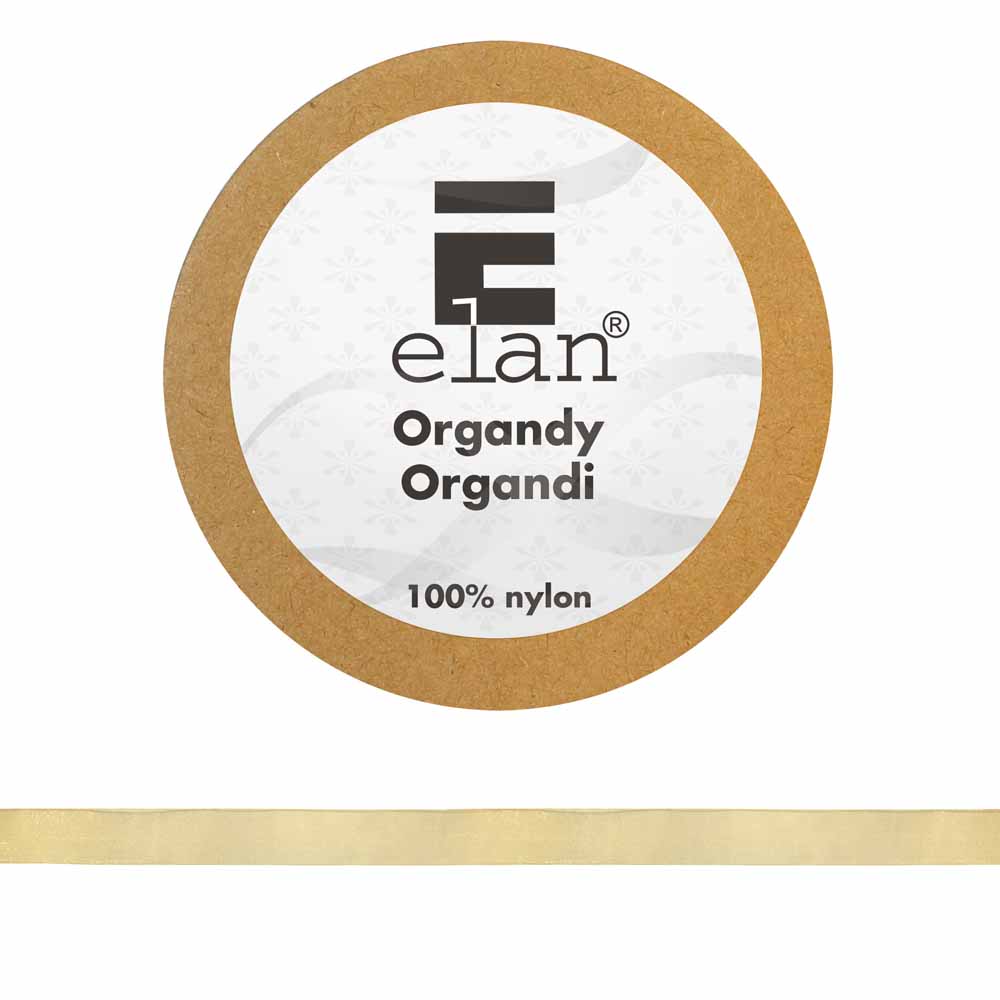 ELAN Organdy Ribbon 9mm x 5m - Gold