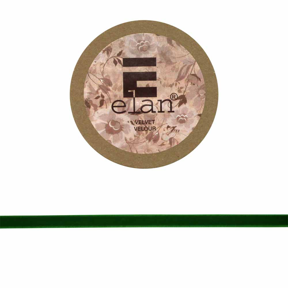 ELAN Velvet Ribbon 9mm x 2m - Green