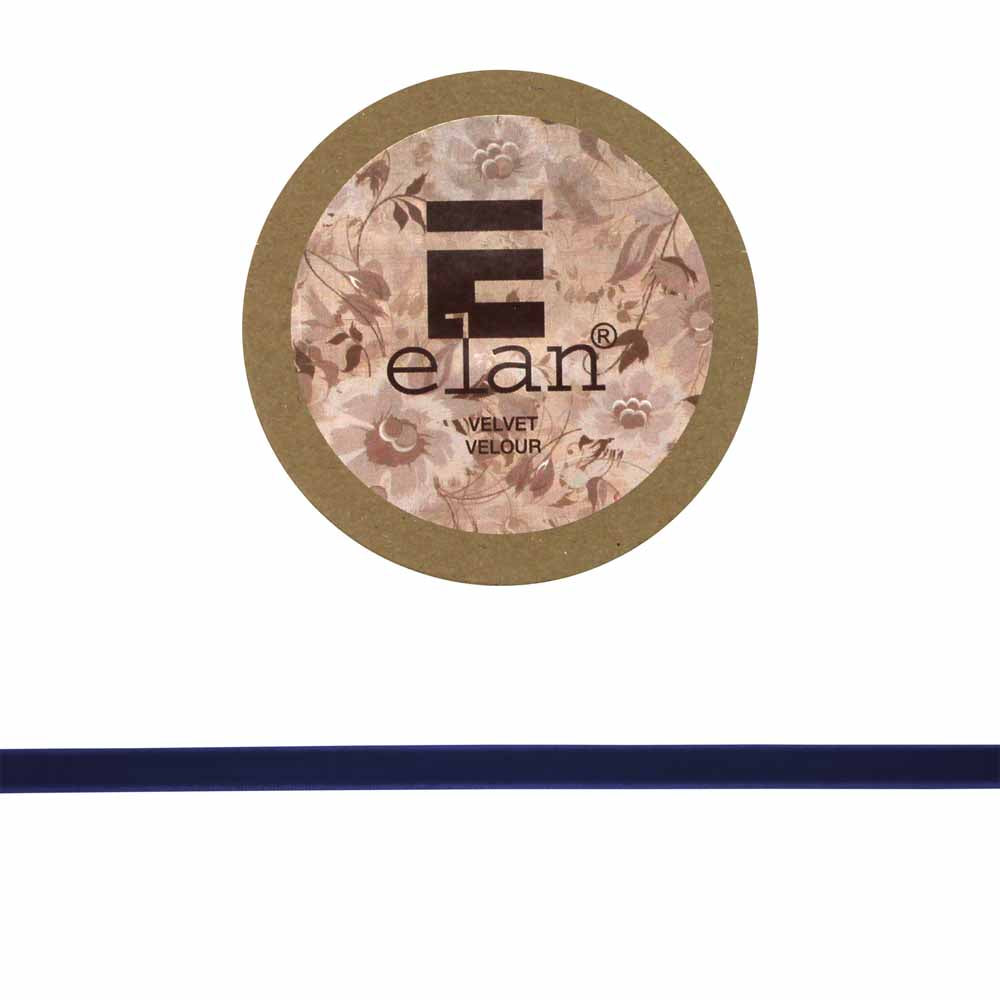ELAN Velvet Ribbon 9mm x 2m - Navy