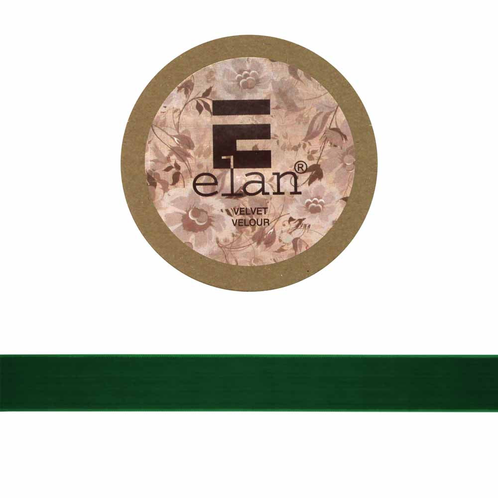 ELAN Velvet Ribbon 25mm x 2m - Green