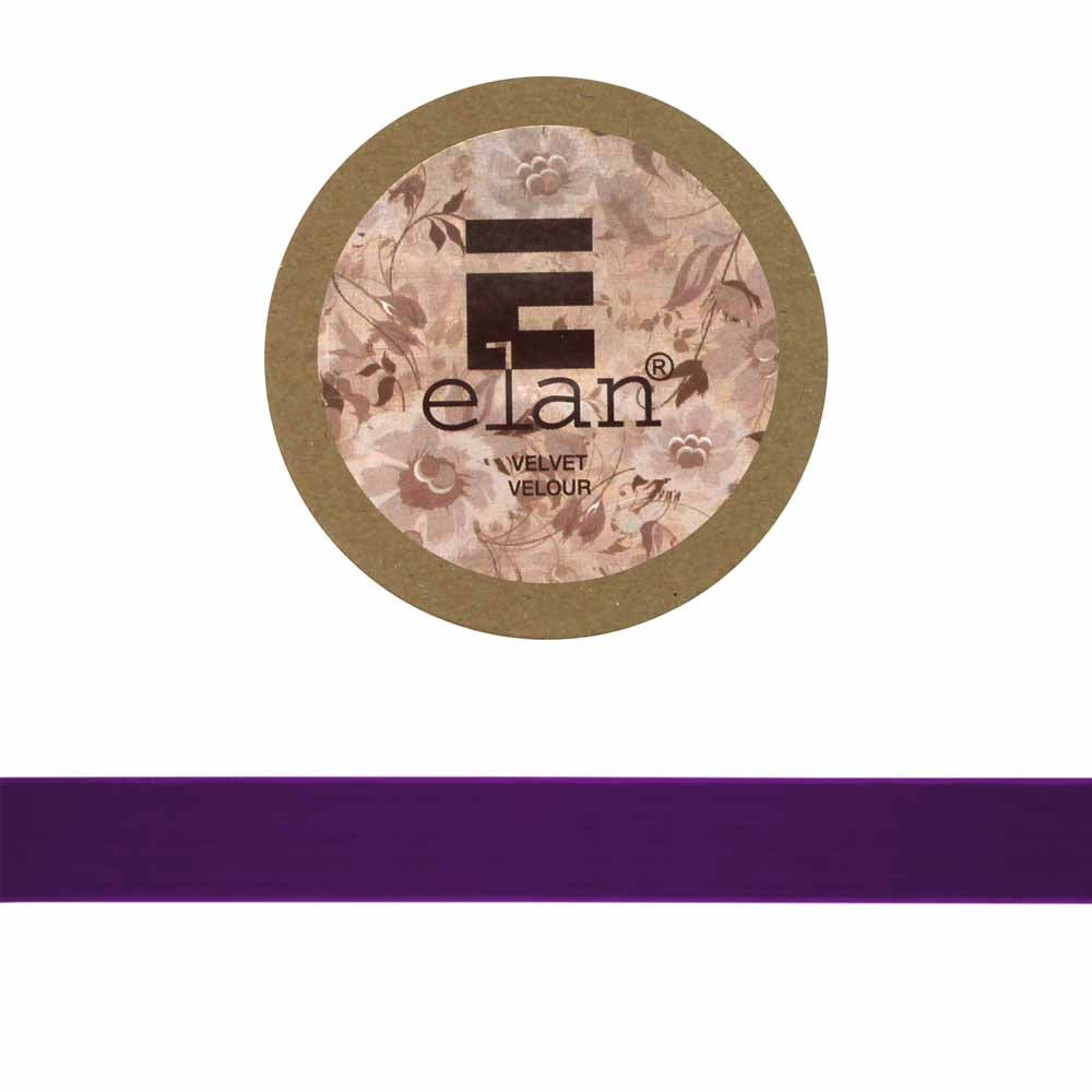 ELAN Velvet Ribbon 25mm x 2m - Purple