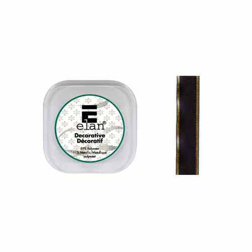 ELAN Stripes Ribbon 18mm × 5m - Navy/Gold