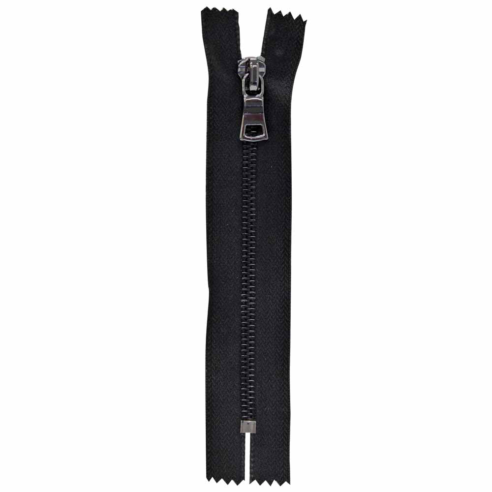 VIZZY Fashion Closed-End Zipper, #5, 15 cm (6 in), Black