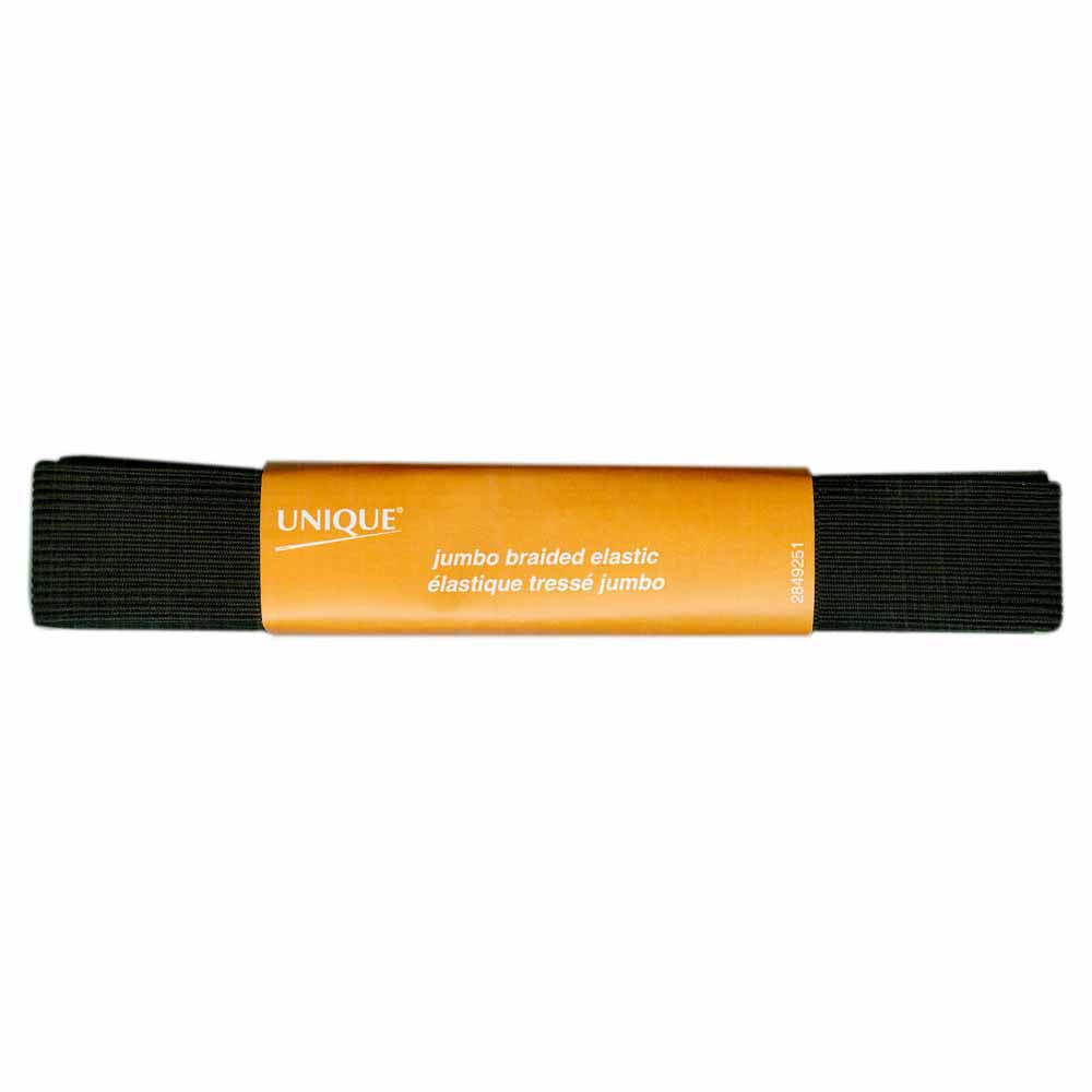 UNIQUE Jumbo Braided Elastic – 25 mm × 2.00 m – Black