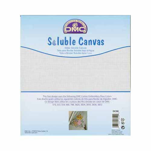DMC Soluble Canvas 14-count 20.3 × 21.6 cm Clear