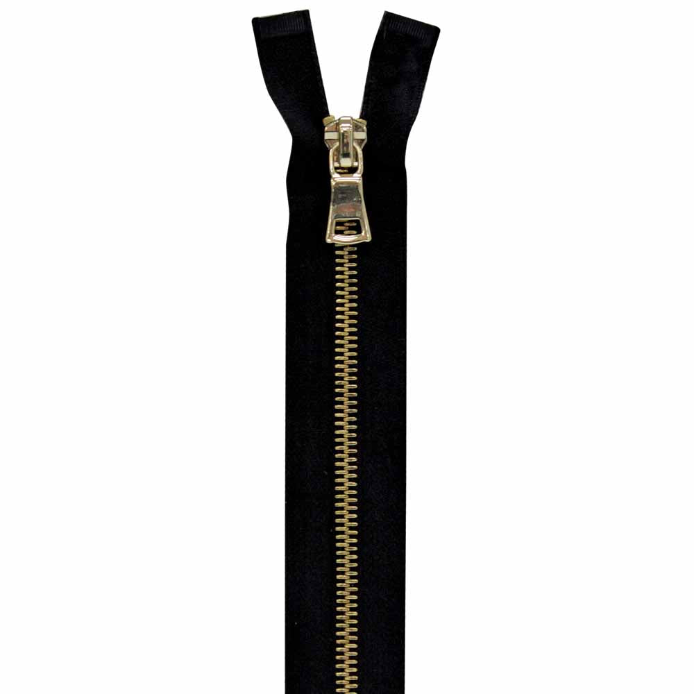 VIZZY Closed-End Fashion Zipper 15 cm (6 in) Black