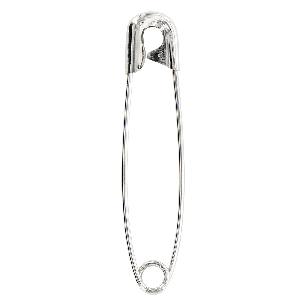 KLASSE Nickel Plated Steel Safety Pins 38 mm Size 2 50 Pack