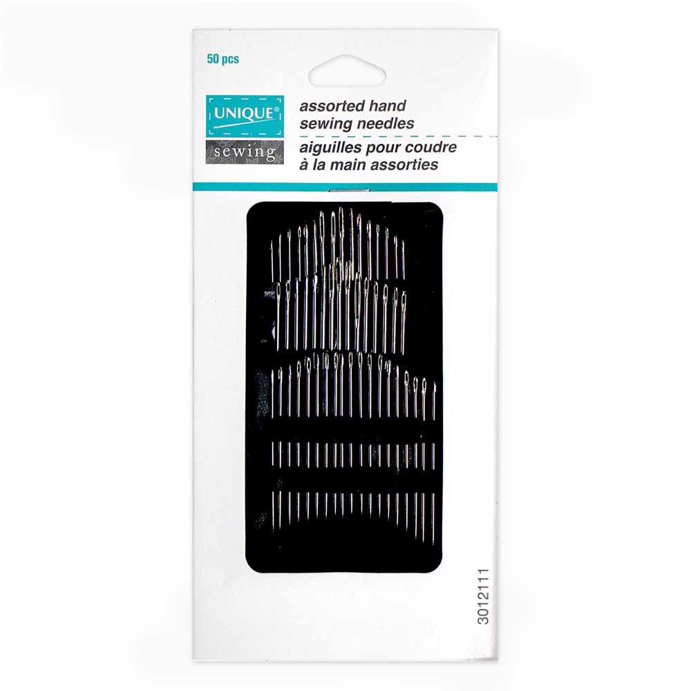UNIQUE SEWING Assorted Hand‑Sewing Needles — 50 pcs