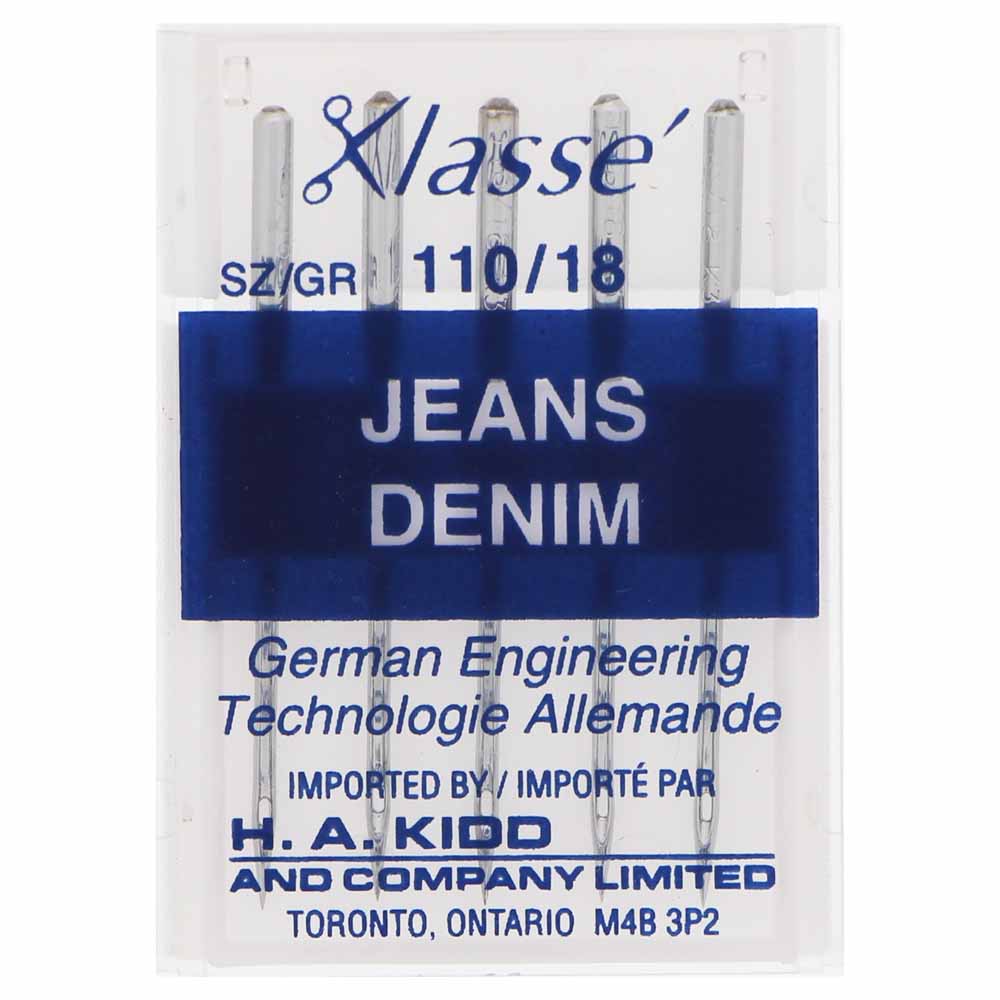KLASSE Jeans Needle Cassette Size 110/18 5-Count