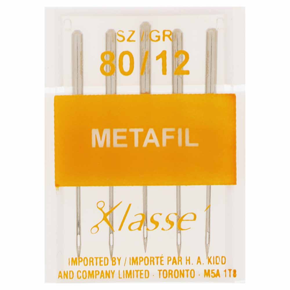 KLASSE Machine Needles Metallic (metafil) 80/12