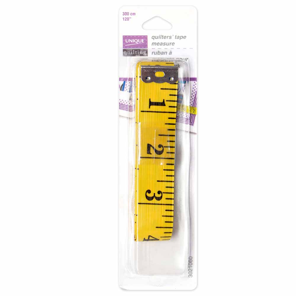 Unique Quilting Quilters’ Tape Measure – Extra Long – 300 cm (120″) – Fibreglass