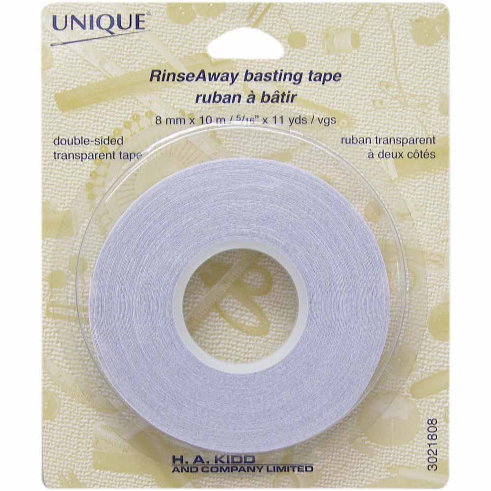 UNIQUE RinseAway Basting Tape – 8mm x 10m (1/4 in x 11 yd)