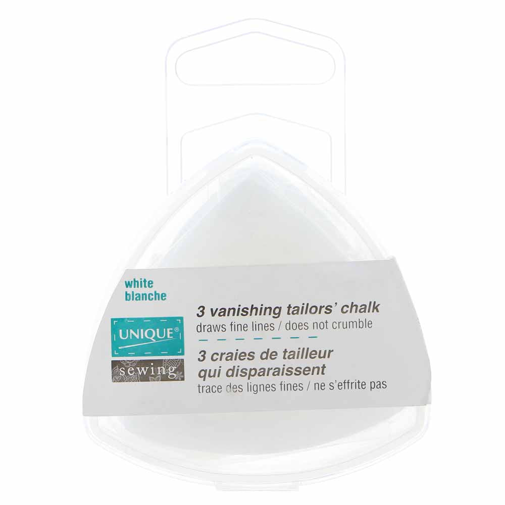 UNIQUE SEWING Vanishing Tailor’s Chalk – White – 3 pcs