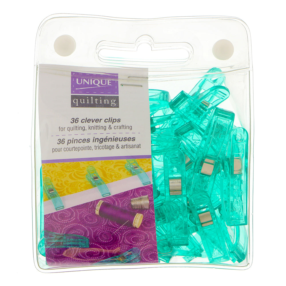 UNIQUE QUILTING Clever Clips - Large - 36 pcs