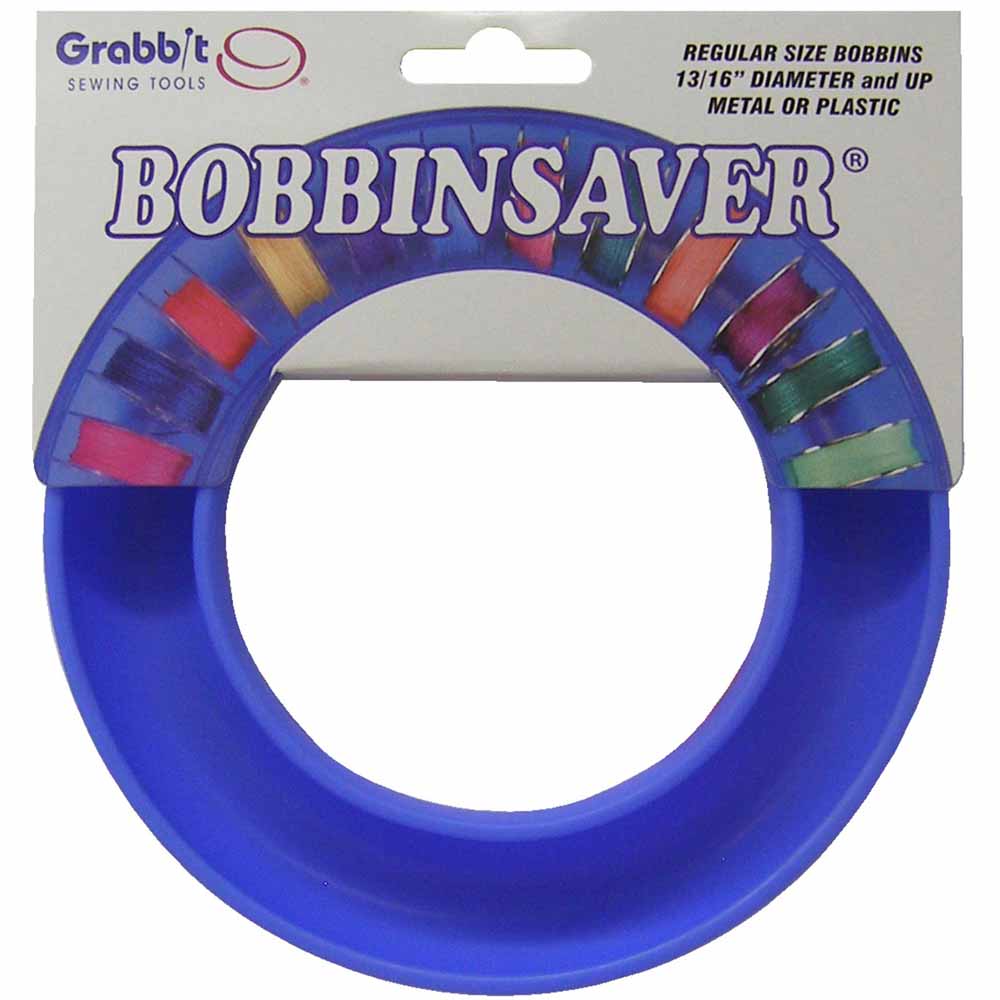 GRABBIT BobbinSaver Classic Bobbin Holder Holds 20+ Bobbins Blue