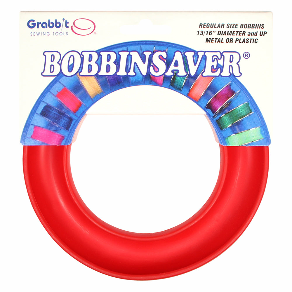 GRABBIT BobbinSaver Classic Bobbin Holder Holds 20+ Bobbins Red