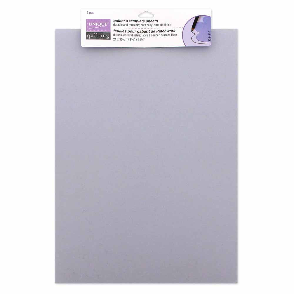 Unique Quilting Quilt Template Sheets – 21 × 28.5 cm (8¼″ × 11¼″) – 2 pcs