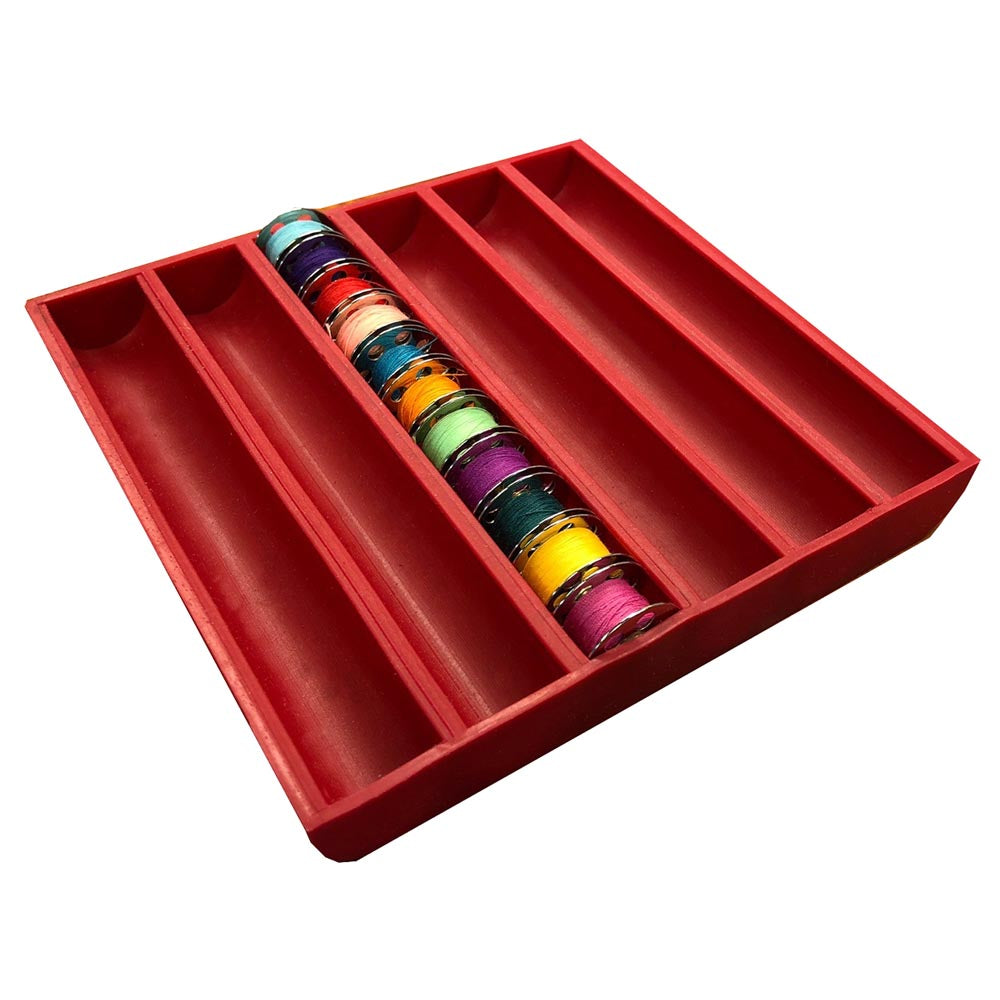GRABBIT BobbinSaver2 Bobbin Holder Holds Up to 66 Bobbins Red Square