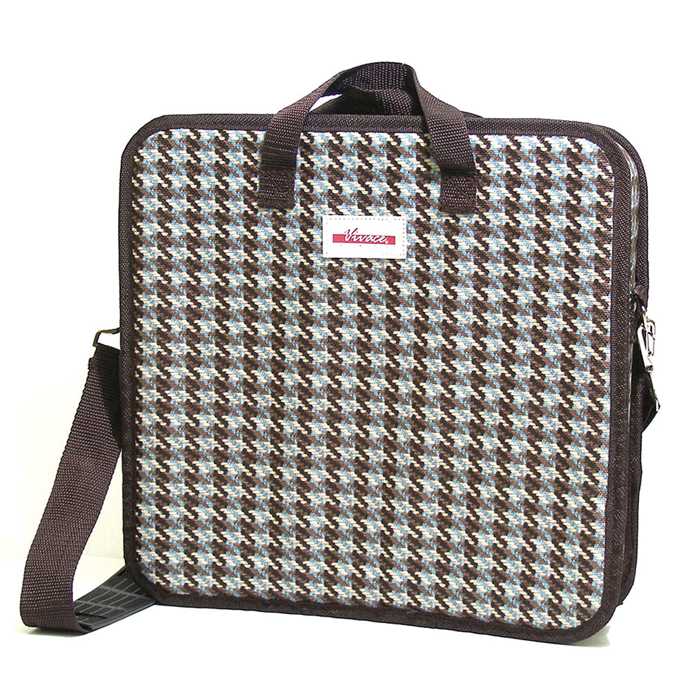 VIVACE Sewing Organizer Tote, Houndstooth PVC, 35 x 34 x 7.5cm