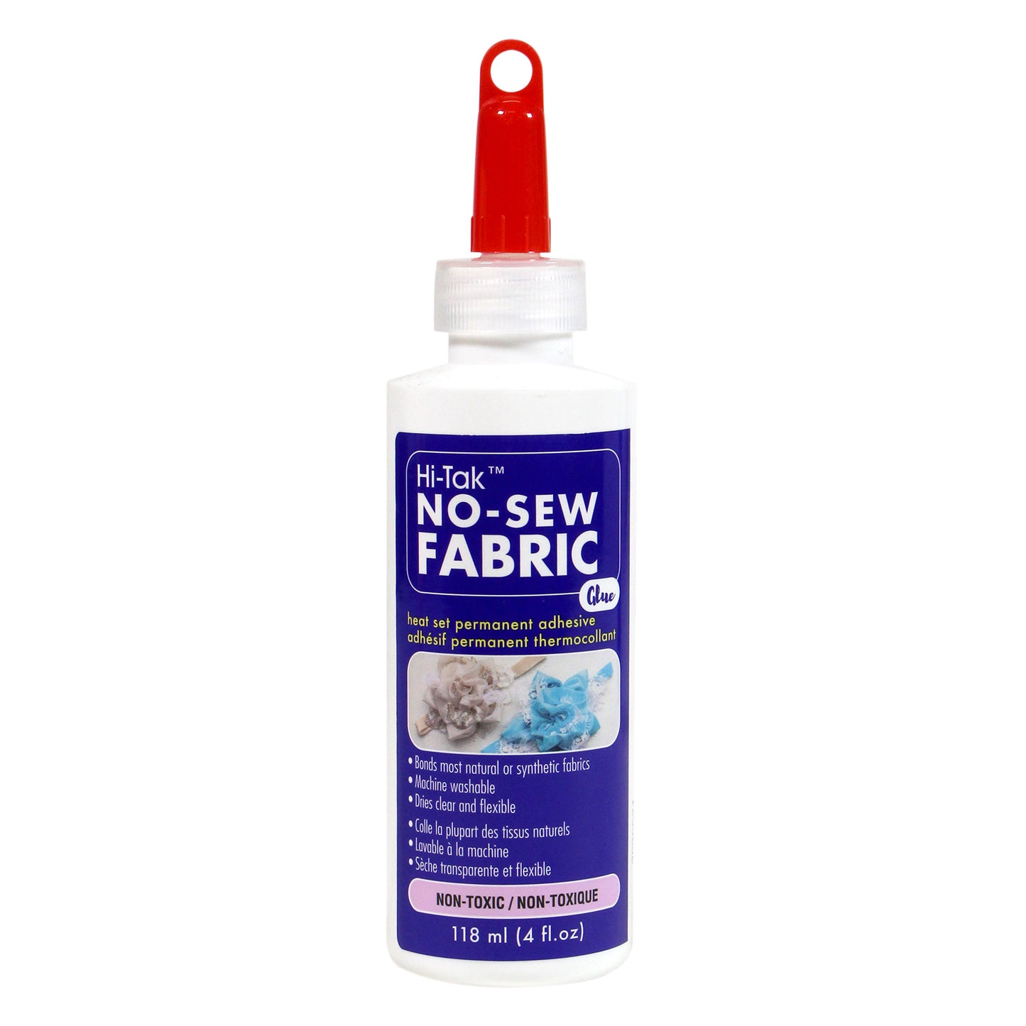 HI‑TAK No‑Sew Fabric Glue – 118 ml (4 fl oz)