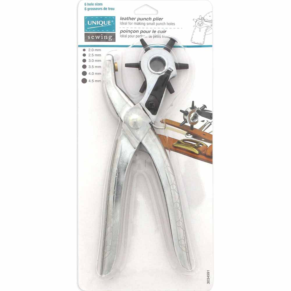 UNIQUE SEWING Rotary Leather Hole Punch — 6 Sizes (2–4.5 mm)
