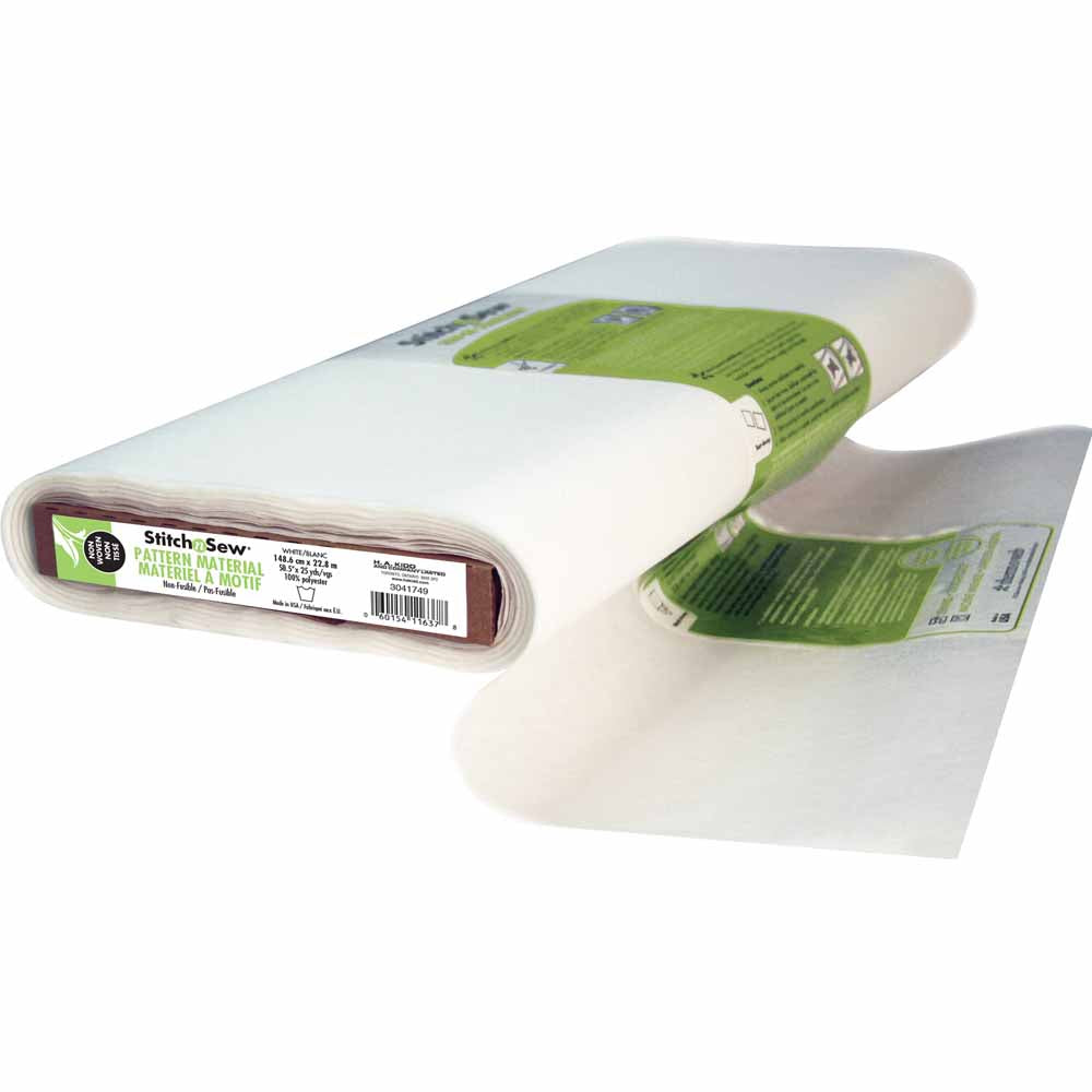 HEATNBOND StitchnSew Nonwoven Pattern Material 58½ in × 25 yd White