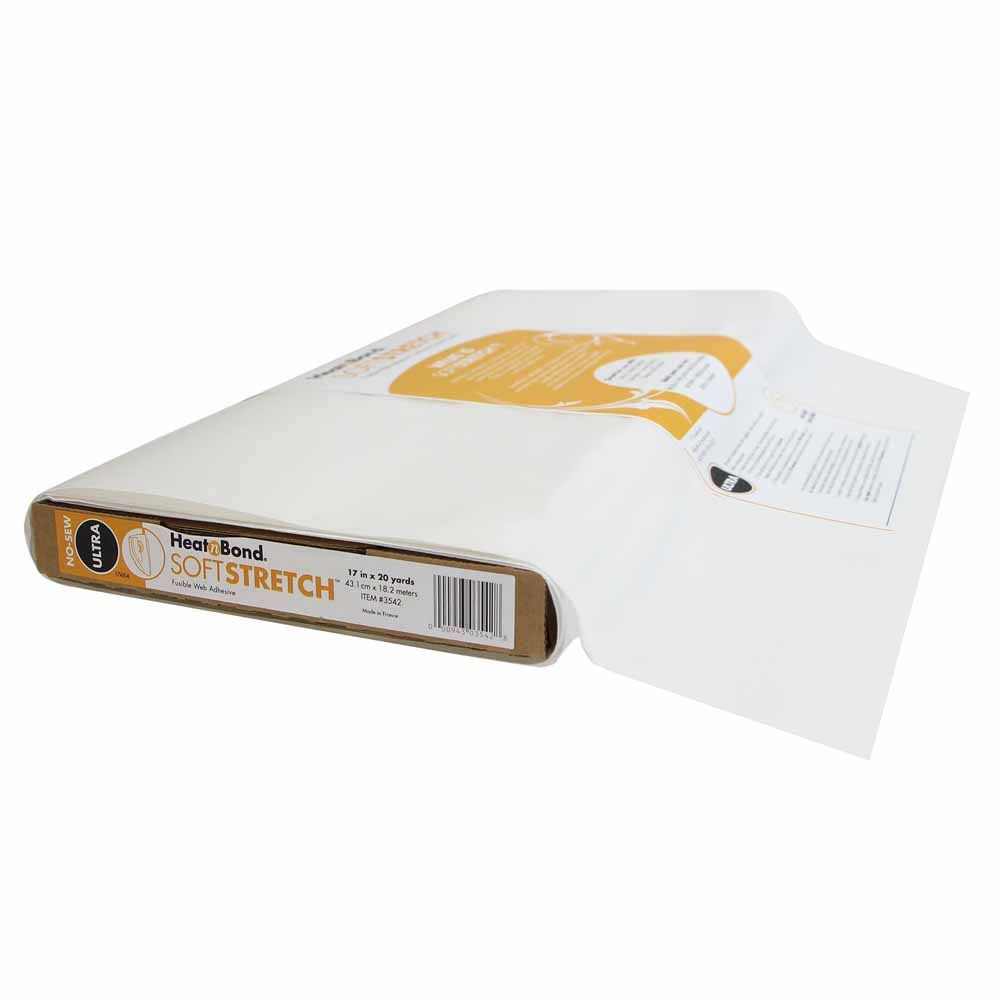 HEATNBOND Soft Stretch Ultra No-Sew Adhesive Bolt 17 in × 20 yd
