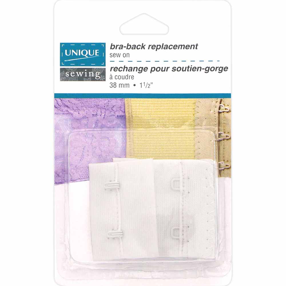 UNIQUE SEWING Bra-Back – White – 38 mm (1½″)