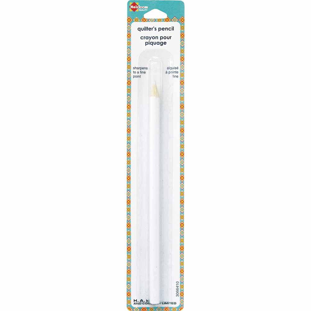 HEIRLOOM Quilters’ Pencil – White (Water‑soluble)