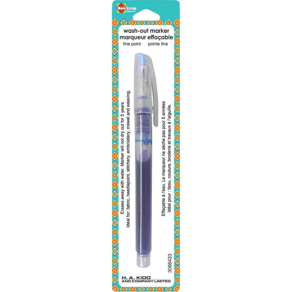 HEIRLOOM Wash‑Out Fabric Marker — Blue