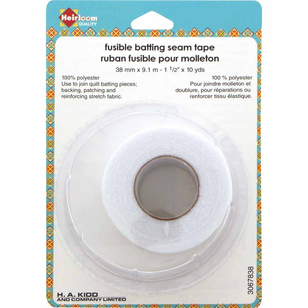 HEIRLOOM Fusible Batting Seam Tape – 38 mm x 9.1 m (1½" x 10 yd)