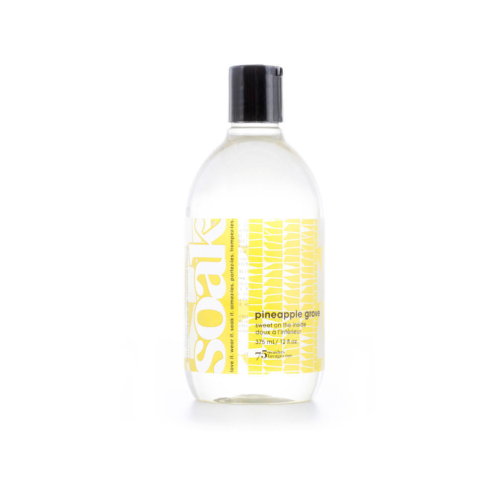 SOAK Laundry Soap Gentle No-Rinse 375 mL Pineapple Grove Bottle