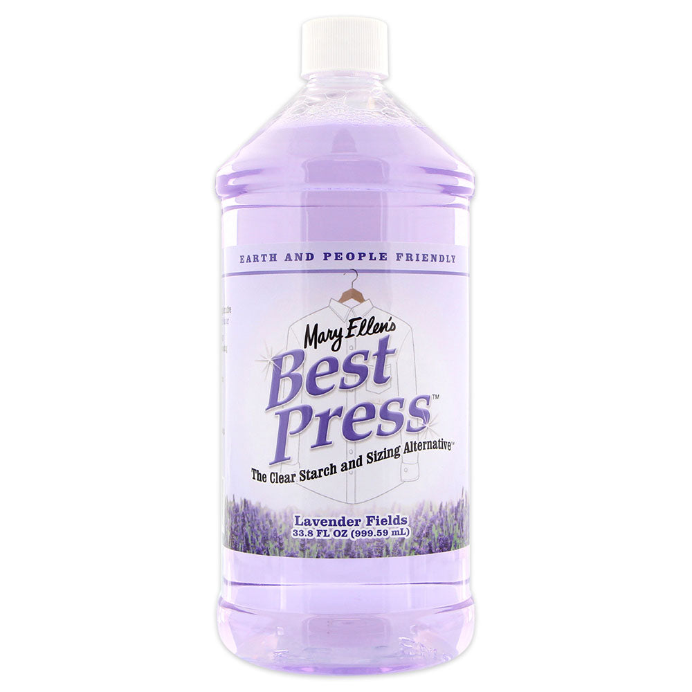 BEST PRESS Starch Alternative Pressing Aid 1,000 mL (33.8 oz) Lavender Fields