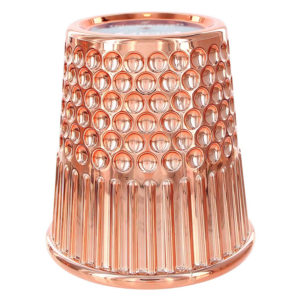 HEMLINE Thimble-Shaped Storage Container Rose Gold (1 Count)