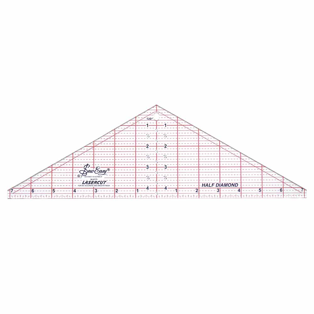 SEW EASY Half Diamond Ruler 4 1/2 x 14 1/4 in