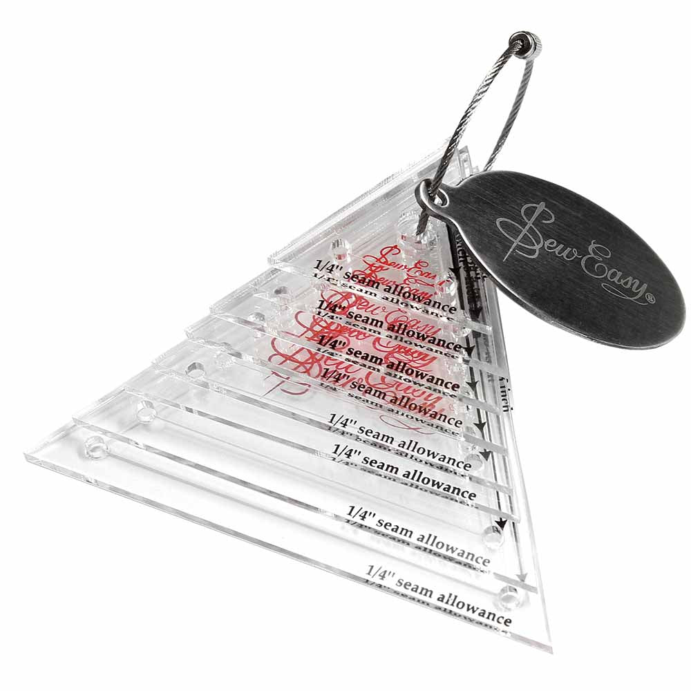 Sew Easy Triangle Template Set Quilting 8 Pcs (3/4" To 3")