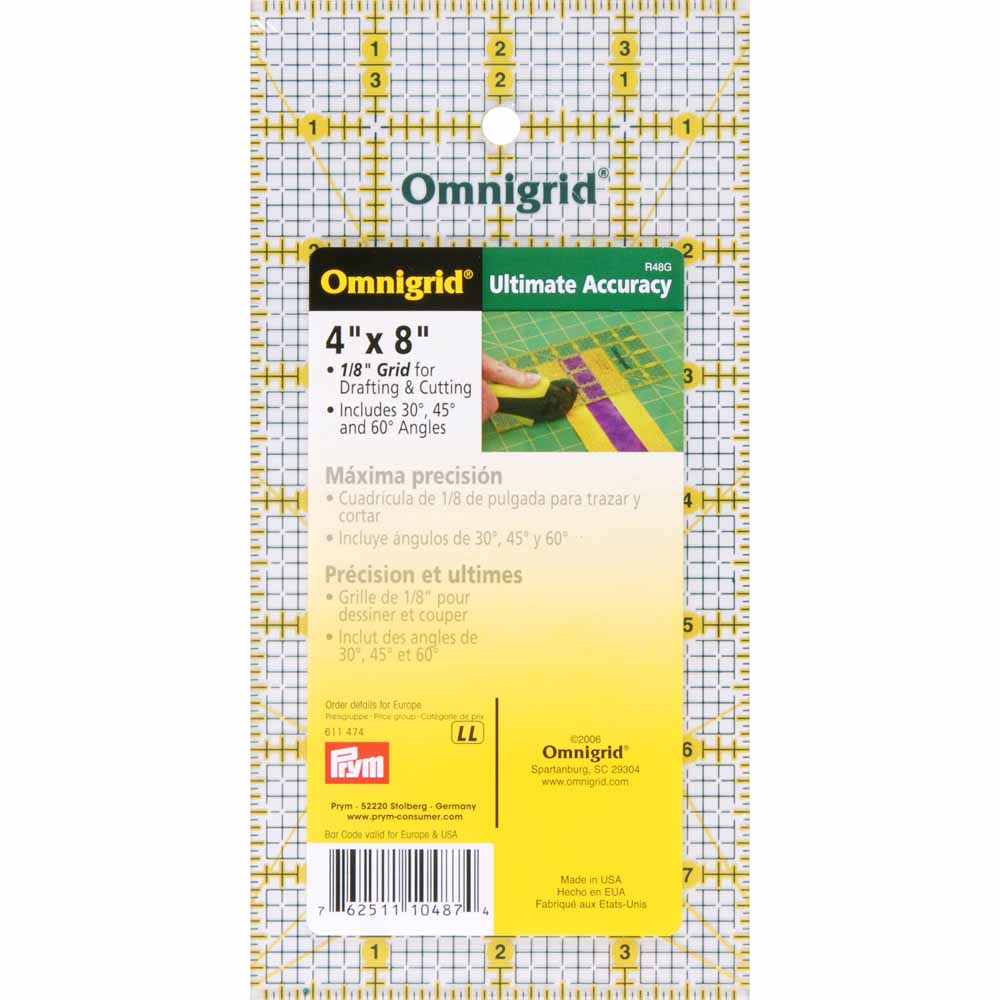OMNIGRID Rectangle Grid Ruler 4" × 8"