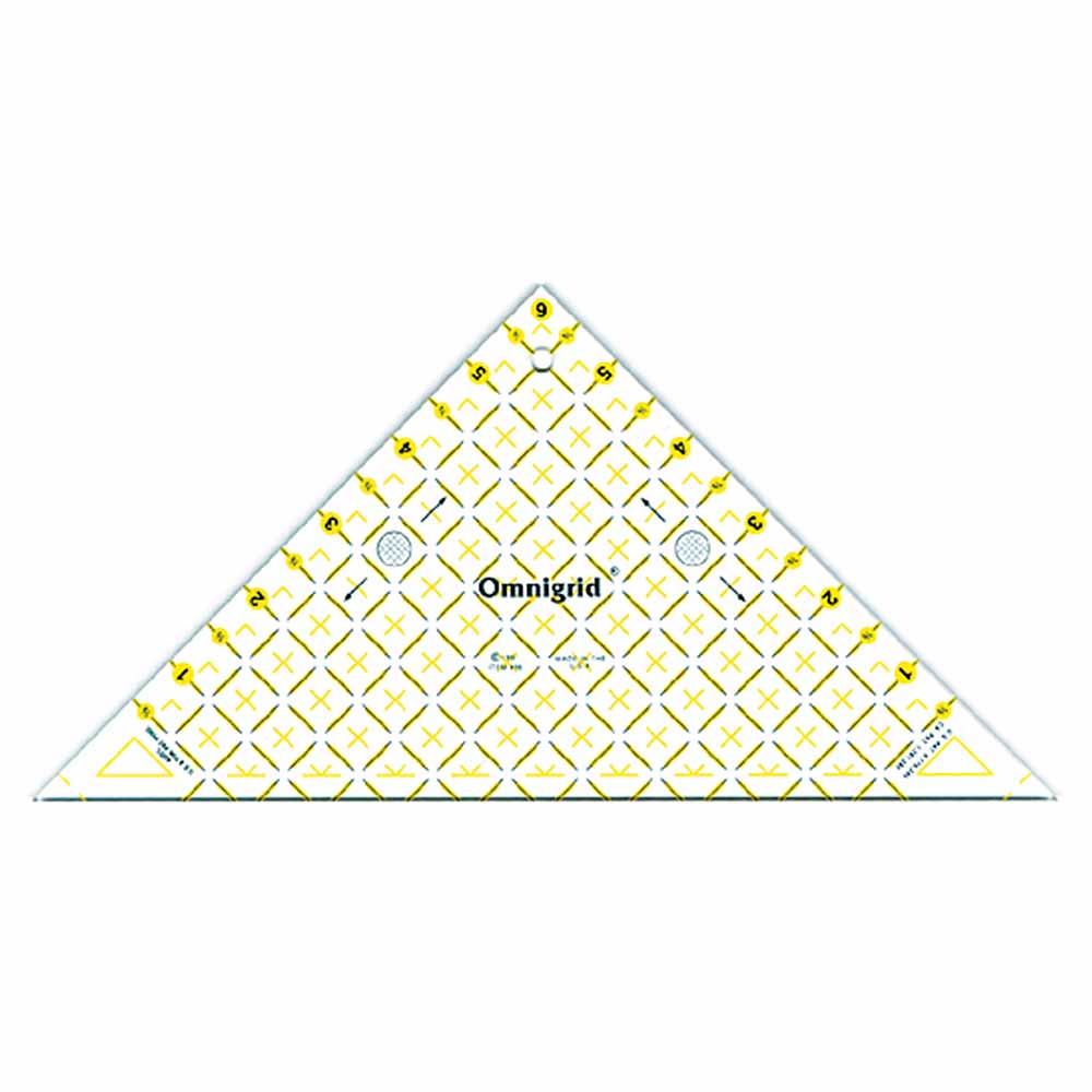OMNIGRID Half-Square Triangle Quilting Ruler Up To 6 in