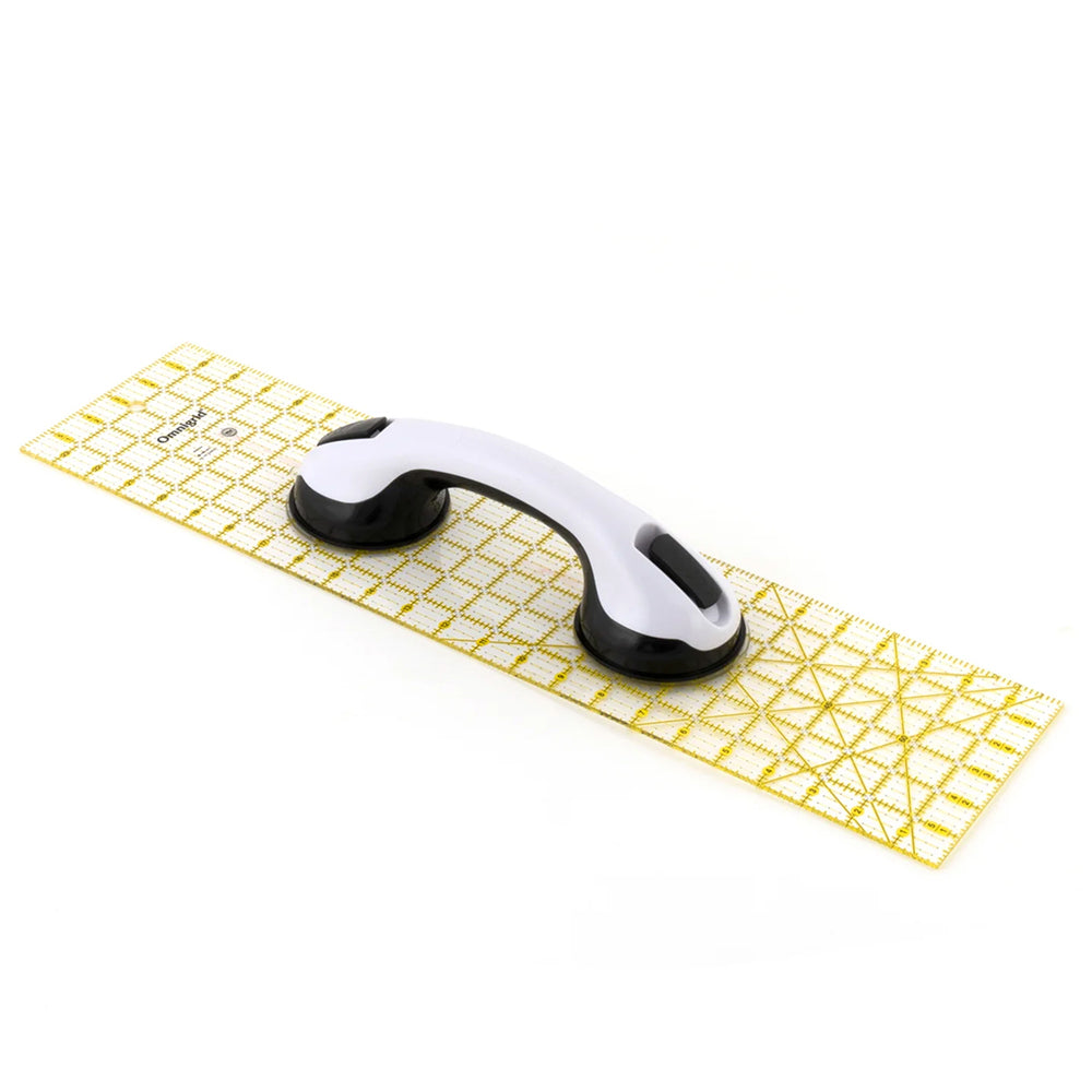 OMNIGRID Double Suction Cup Ruler Grip Handle For Rotary Cutting