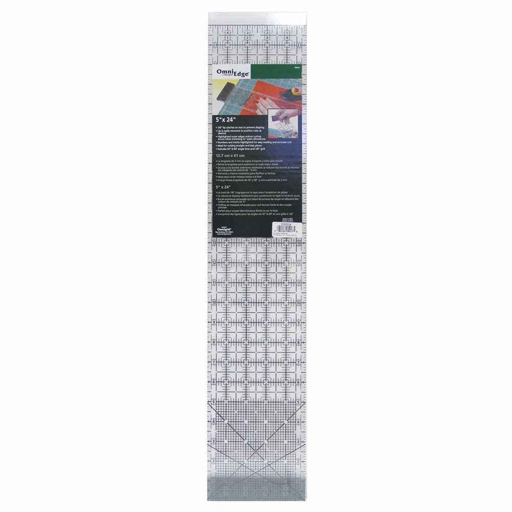 OMNIGRID OmniEdge Ruler With Removable Lip 5 in x 24 in